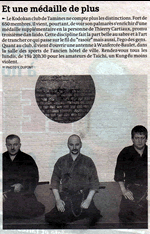 Iaido Janvier 2005 (Nouvelle Gazette 11/01/05)